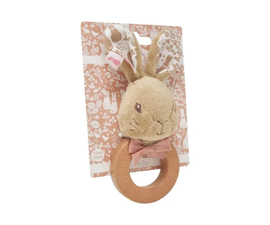 Cottontails Baby Bunnies For Babies|Comforters & Rattles*Beatrix Potter Flopsy Bunny Ring Rattle