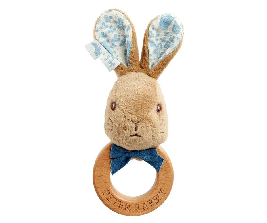 Cottontails Baby Bunnies For Babies|Comforters & Rattles*Beatrix Potter Peter Rabbit Ring Rattle