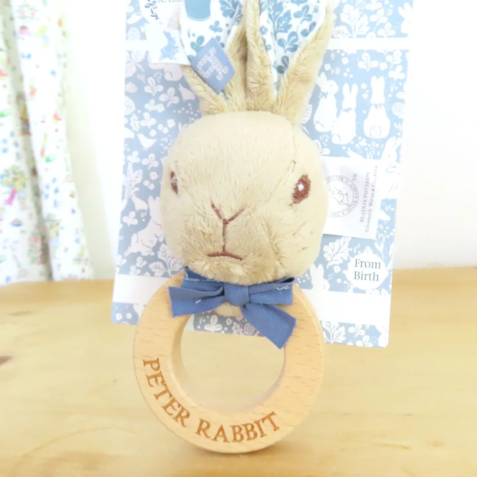 Cottontails Baby Bunnies For Babies|Comforters & Rattles*Beatrix Potter Peter Rabbit Ring Rattle