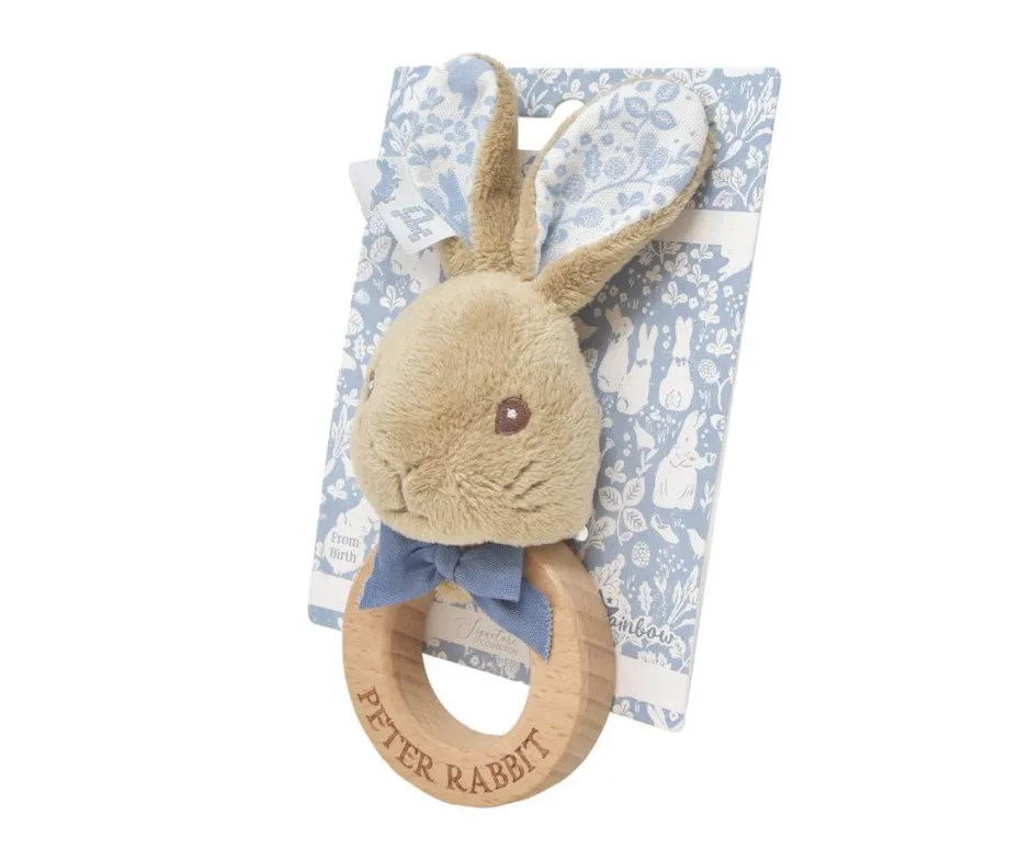 Cottontails Baby Bunnies For Babies|Comforters & Rattles*Beatrix Potter Peter Rabbit Ring Rattle