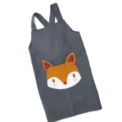 Cottontails Baby Little Kitchen*Child's Linen Apron (3 to 8 years) Fox
