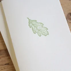 Cottontails Baby Cards*Cottontails handmade card - oak leaf