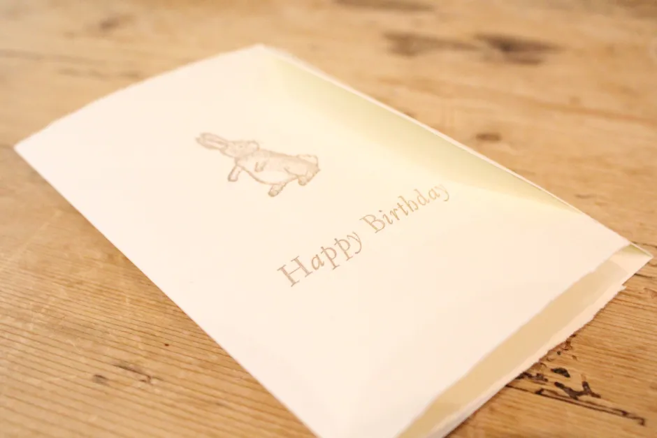 Cottontails Baby Cards|Bunny Cards & Stationery*Cottontails handmade card - Happy Birthday