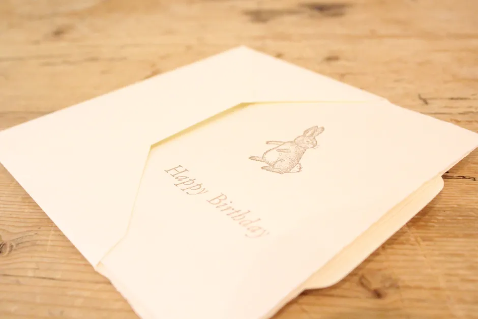 Cottontails Baby Cards|Bunny Cards & Stationery*Cottontails handmade card - Happy Birthday