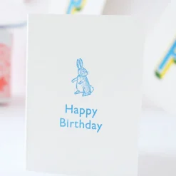 Cottontails Baby Cards|Bunny Cards & Stationery*Cottontails Happy Birthday - Blue