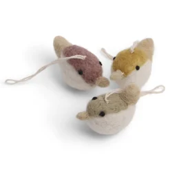 Cottontails Baby Handmade Felt*En Gry & Sif - handmade trio of birds