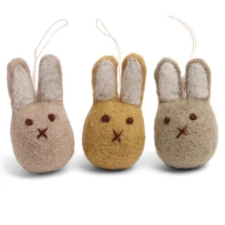Cottontails Baby Felt Bunnies|Handmade Felt*En Gry & Sif - handmade trio of bunnies