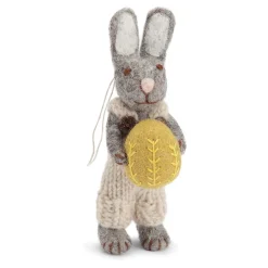 Cottontails Baby Felt Bunnies|Soft Toy Bunnies*En Gry & Sif little grey rabbit - yellow egg
