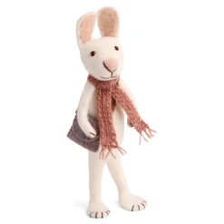 Cottontails Baby Felt Bunnies|Soft Toy Bunnies*En Gry & Sif little white hare - scarf & bag