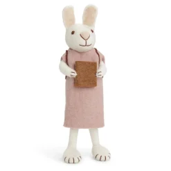 Cottontails Baby Felt Bunnies|Soft Toy Bunnies*En Gry & Sif little white hare - school girl