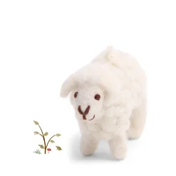 Cottontails Baby Handmade Felt*En Gry & Sif little woolly sheep - white