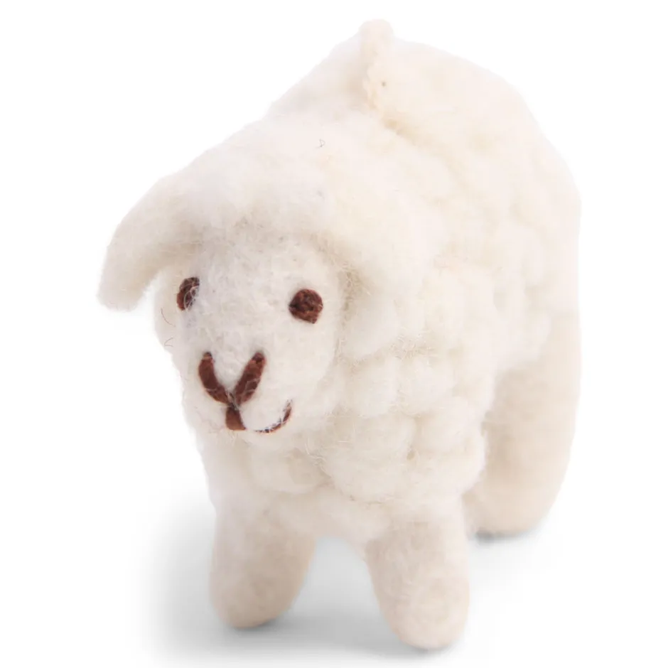 Cottontails Baby Handmade Felt*En Gry & Sif little woolly sheep - white