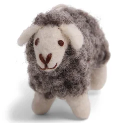 Cottontails Baby Handmade Felt*En Gry & Sif little woolly sheep - grey