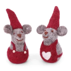 Cottontails Baby Handmade Felt*En Gry & Sif mother & father mice