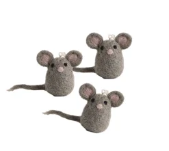 Cottontails Baby Handmade Felt*En Gry & Sif trio of tiny mice