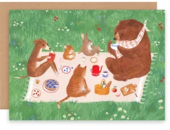 Cottontails Baby Cards*Greeting Card - Picnic Time
