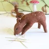 Cottontails Baby Handmade Felt*Handmade little felt grazing doe
