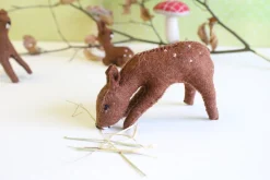 Cottontails Baby Handmade Felt*Handmade little felt grazing doe