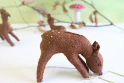 Cottontails Baby Handmade Felt*Handmade little felt grazing doe