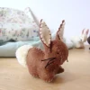 Cottontails Baby Felt Bunnies|Soft Toy Bunnies*Handmade little felt rabbit - brown