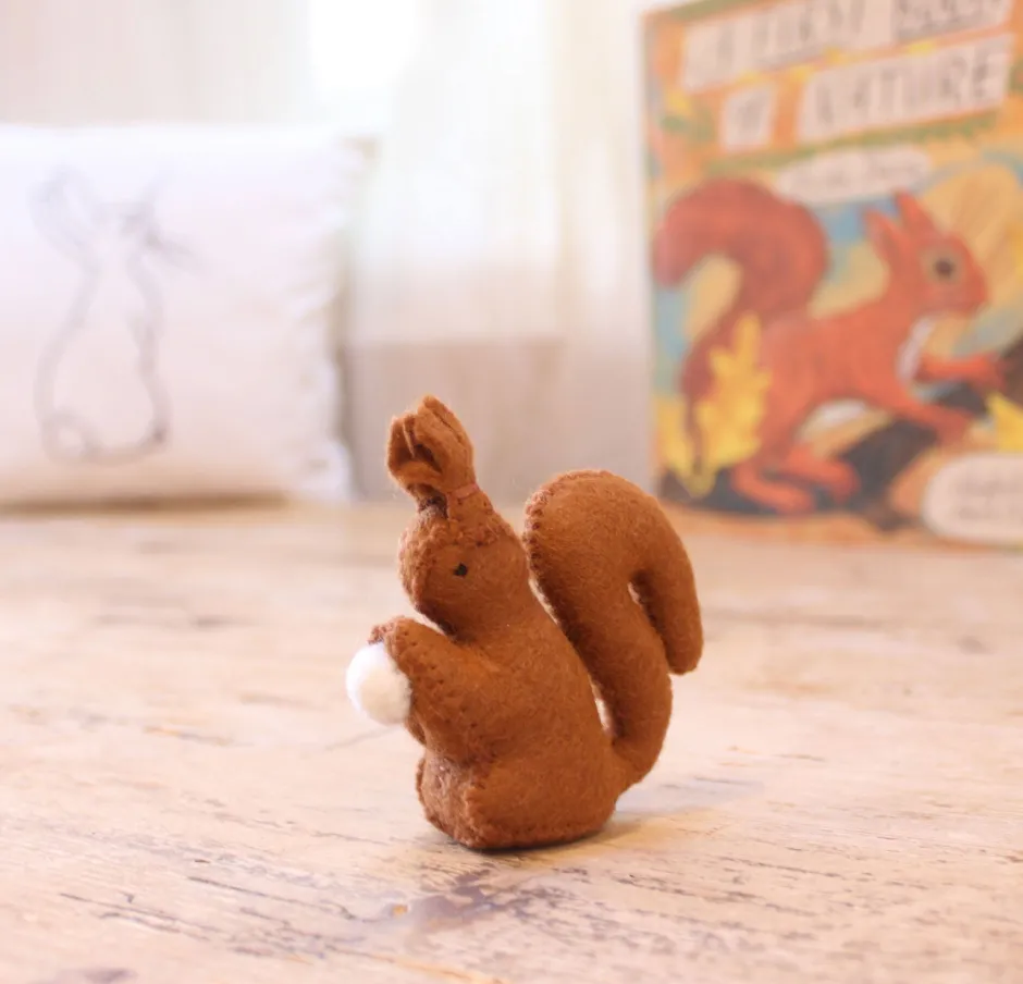Cottontails Baby Handmade Felt*Handmade little felt squirrel