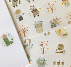 Cottontails Baby Stickers & Stationery|Craft & Stickers*Handmade Paper Stickers - Spring
