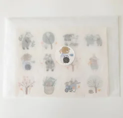 Cottontails Baby Stickers & Stationery|Craft & Stickers*Handmade Paper Stickers - Spring