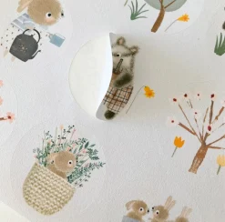 Cottontails Baby Stickers & Stationery|Craft & Stickers*Handmade Paper Stickers - Spring