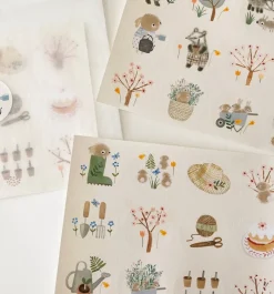 Cottontails Baby Stickers & Stationery|Craft & Stickers*Handmade Paper Stickers - Spring