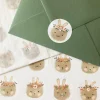 Cottontails Baby Stickers & Stationery|Craft & Stickers*Handmade Paper Stickers - Bunny Heads