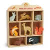 Cottontails Baby Wooden Toys*Little wooden woodland animal collection - 8 animals and shelf