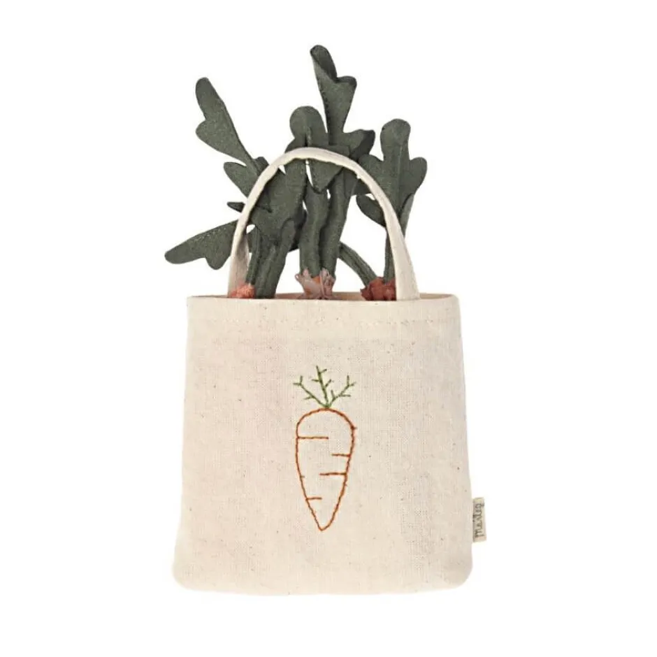 Cottontails Baby Little Kitchen*Maileg Cotton Carrots in a Shopping Bag