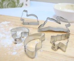 Cottontails Baby Little Kitchen|Bunny Baking*Mini biscuit cutters - bunnies / toadstool / tree / moon