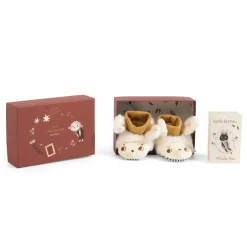 Cottontails Baby Clothing & Nursery*Moulin Roty Apres la Pluie baby slippers - sheep