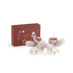 Cottontails Baby Clothing & Nursery*Moulin Roty Apres la Pluie baby slippers - mouse