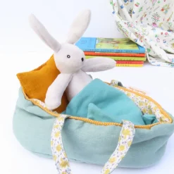 Cottontails Baby Baby Soft Toys|Soft Toys*Moulin Roty Bunny in a Carry Cot