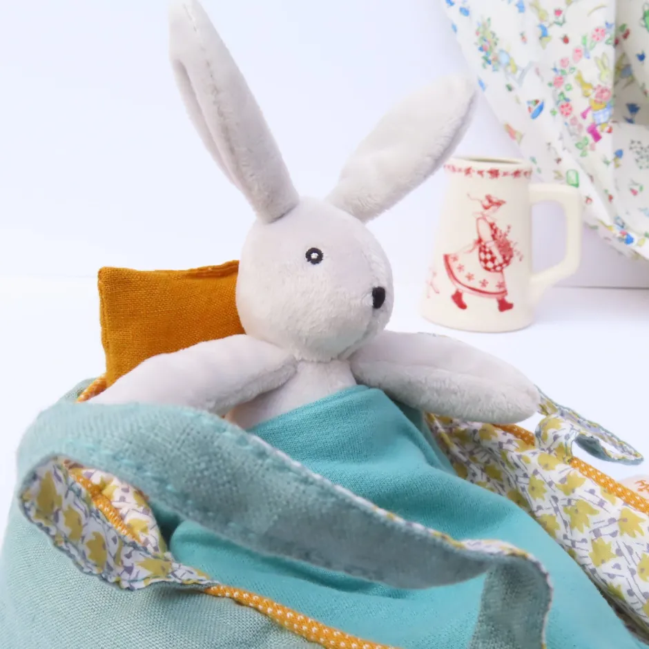 Cottontails Baby Baby Soft Toys|Soft Toys*Moulin Roty Bunny in a Carry Cot