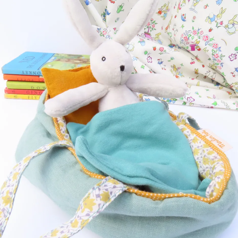 Cottontails Baby Baby Soft Toys|Soft Toys*Moulin Roty Bunny in a Carry Cot