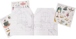 Cottontails Baby Craft & Stickers*Moulin Roty colour & sticker house book