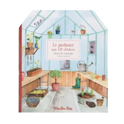 Cottontails Baby Craft & Stickers|Garden & Nature*Moulin Roty colouring book & sticker book - greenhouse