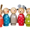 Cottontails Baby Wooden Toys*Moulin Roty Grand Family wooden peg animals