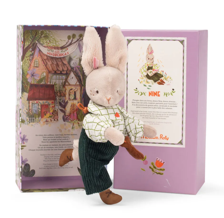 Cottontails Baby Soft Toy Bunnies|Baby Soft Toys*Moulin Roty Les Minouchkas Nine the Rabbit