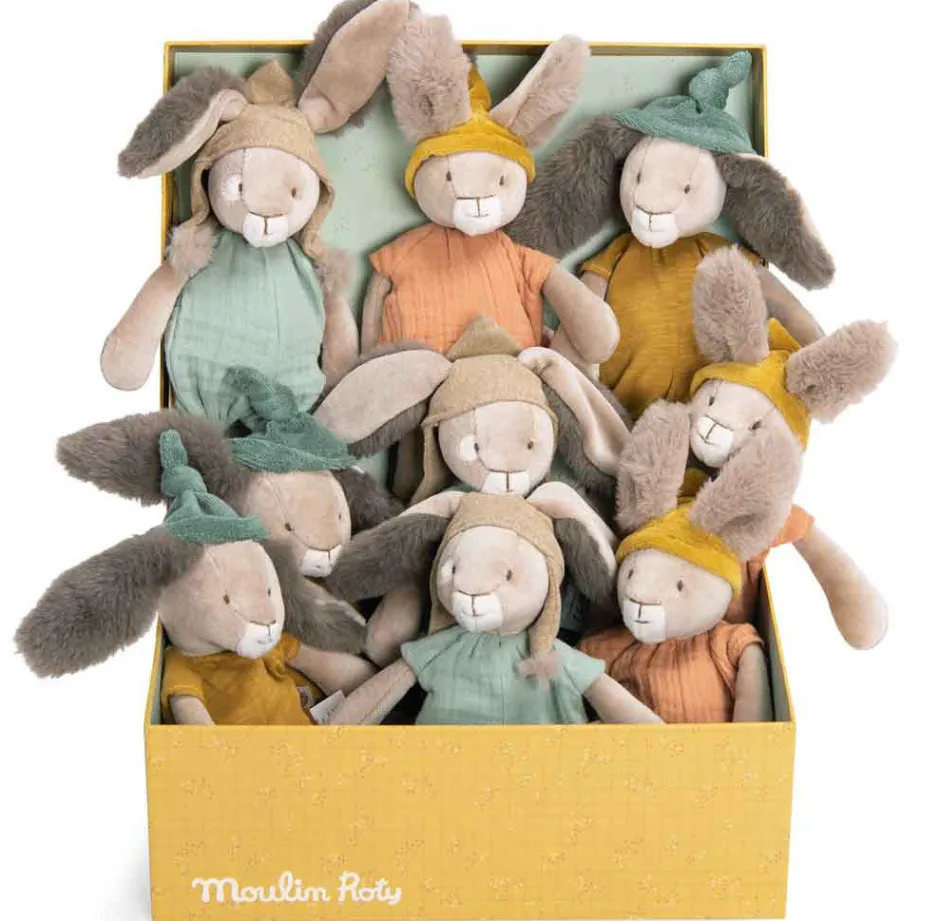 Cottontails Baby Soft Toy Bunnies|Bunnies For Babies*Moulin Roty Little Clay Bunny - 28cm