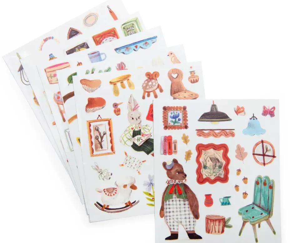 Cottontails Baby Craft & Stickers*Moulin Roty Minouchkas Colouring & Sticker Book
