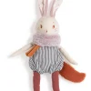 Cottontails Baby Bunnies For Babies|Baby Soft Toys*Moulin Roty Plume the large rabbit