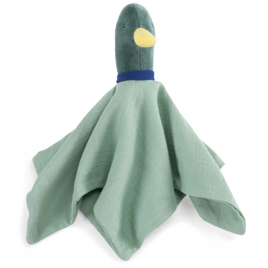 Cottontails Baby Comforters & Rattles*Moulin Roty Pomme des Bois - muslin duck comforter