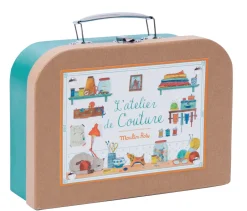Cottontails Baby Craft & Stickers*Moulin Roty sewing & knitting suitcase
