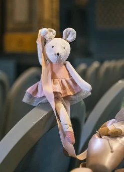 Cottontails Baby Baby Soft Toys|Soft Toys*Moulin Roty Soft Pink Velvet Mouse