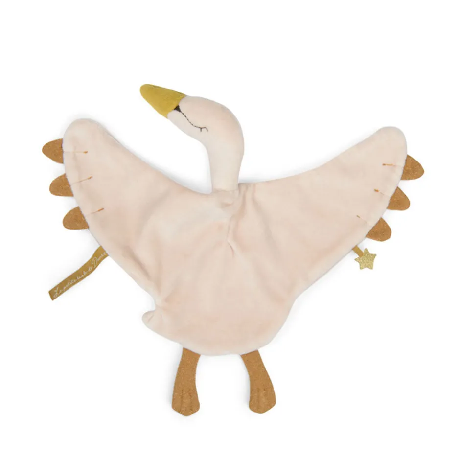 Cottontails Baby Comforters & Rattles*Moulin Roty sumptuous comforter - creamy swan