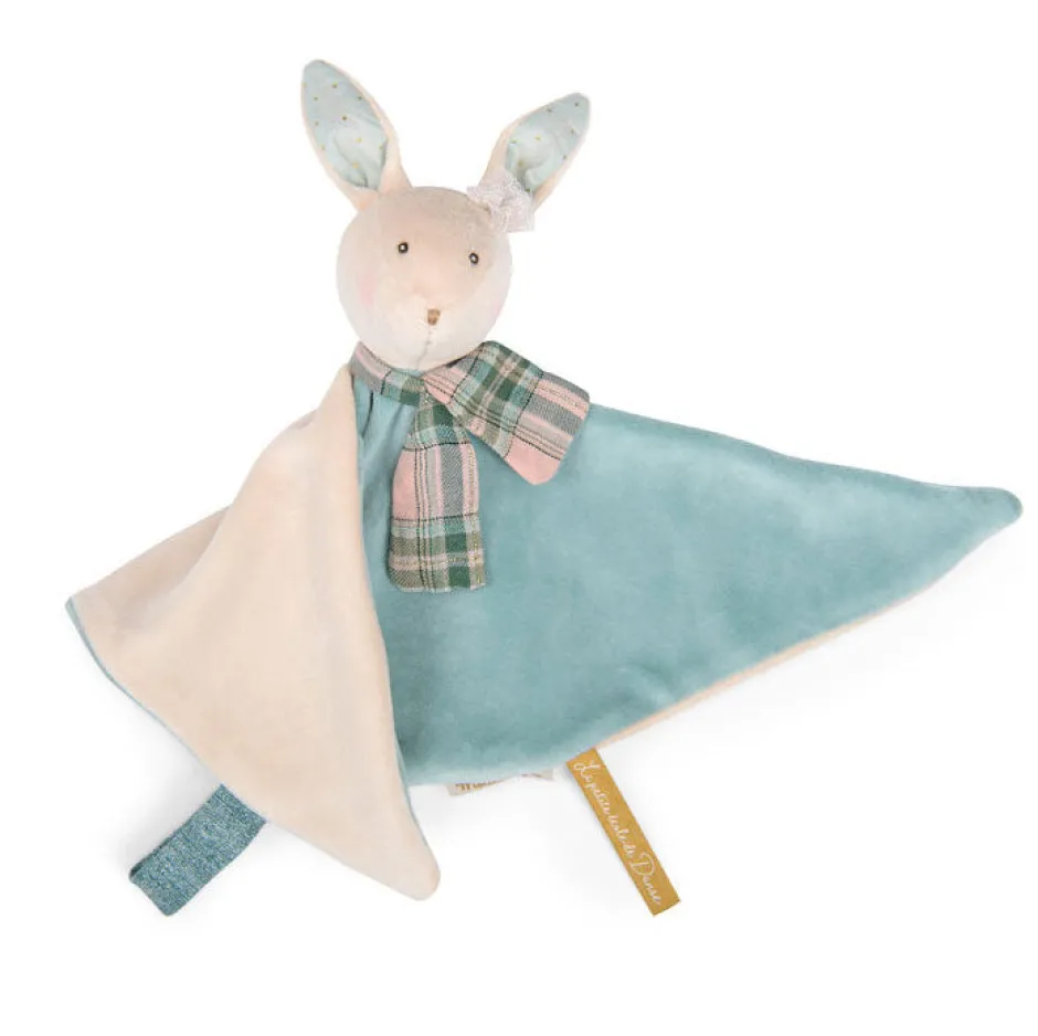 Cottontails Baby Bunnies For Babies|Comforters & Rattles*Moulin Roty sumptuous comforter - blue rabbit